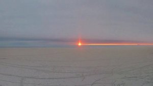 Световой столп с камер Лахта Центра