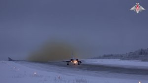 Дальние бомбардировщики Ту-22м3 ВКС России выполнили плановый полет в воздушном пространстве над ...