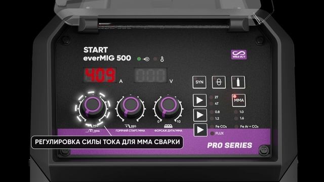 START everMIG500 - промышленный полуавтомат с ПВ - 100% смотреть онлайн
