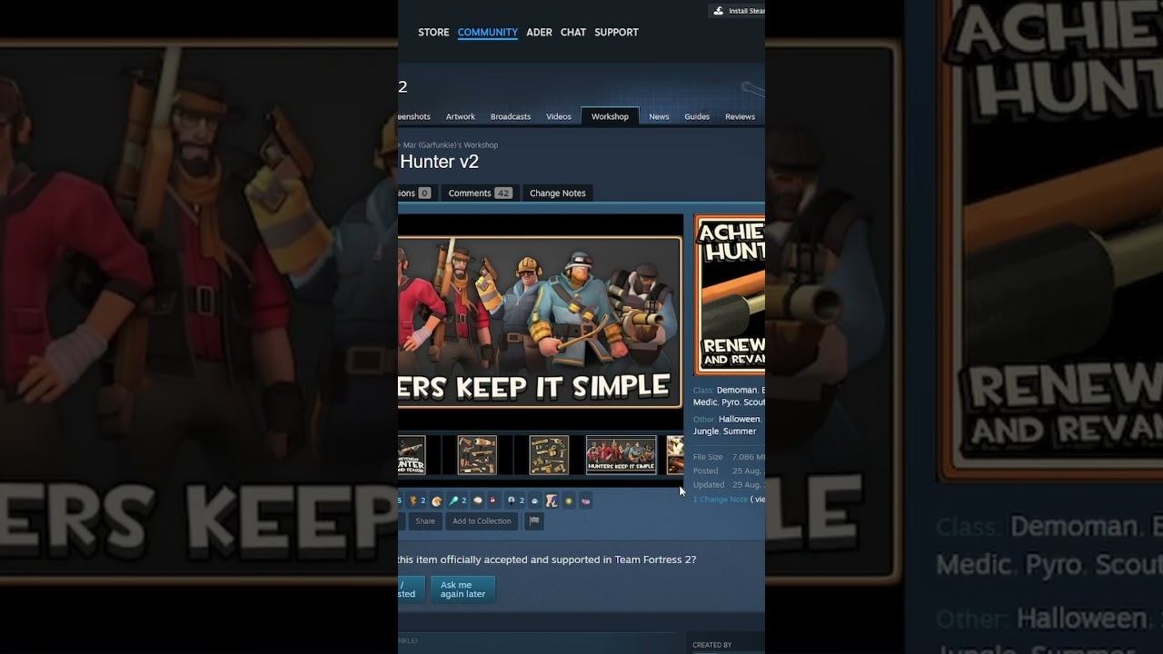 СКИНЫ за АЧИВКИ #shorts #teamfortress2 #tf2 #ader #тф2 смотреть онлайн