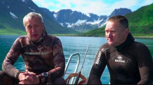 РЫБЫ МОНСТРЫ СЕВЕРНОГО МОРЯ! Подводная охота в Норвегии.Памяти нашего друга Сергея Говако