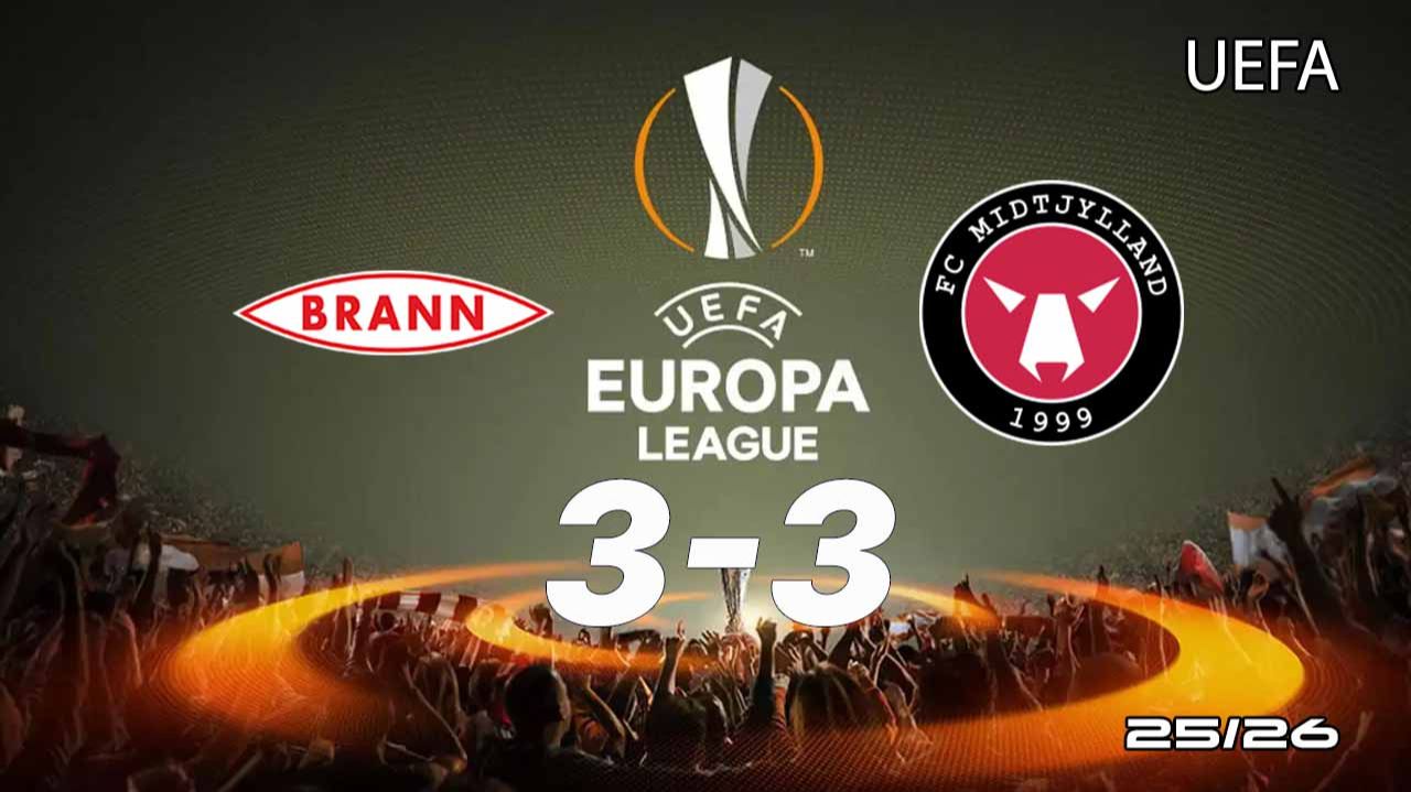 Бранн — Мидтьюлланн 3:3. Обзор матча. Лига Европы 25/26 смотреть онлайн
