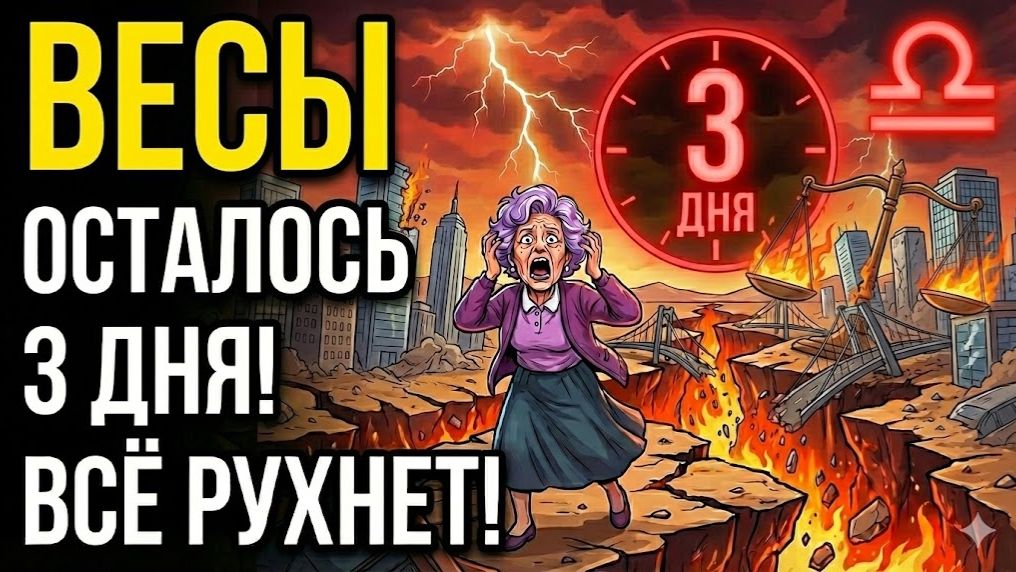 🔴⚖ВЕСЫ, СРОЧНО ГОТОВЬСЯ! 😨🤑Через 72 часа судьба расколется и принесет богатство❗ смотреть онлайн
