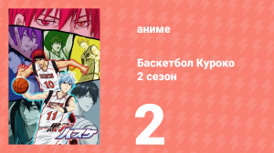 Баскетбол Куроко 2 сезон 2 серия (аниме-сериал, 2013)
