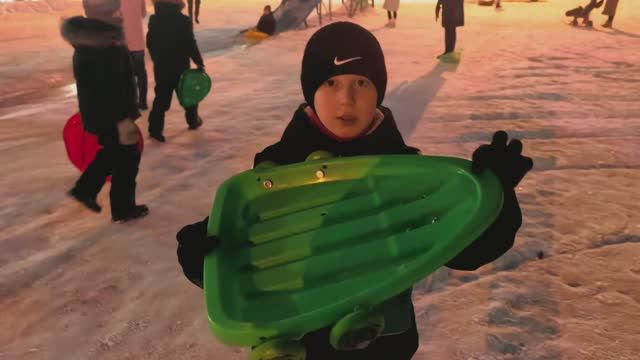 Роликовая ледянка!