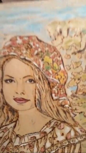 Автопортрет. Портрет по фото. Пирография. Выжигание. Ручная работа. Не станок. Заказать портрет смотреть онлайн