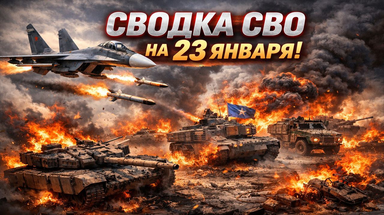Сводка с фронта СВО на Украине сегодня 23.01.2026 смотреть онлайн