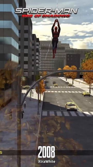 Эволюция раскачивания паутины в играх Spider-Man. (2002-2023)