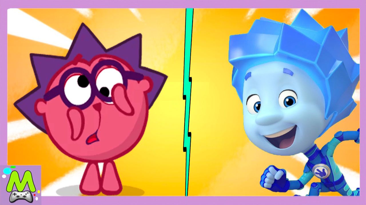 Фиксики против Смешариков.Цирковые и Спортивные Игры Нолика и Ежика.Игровые Мультики для Детей смотреть онлайн