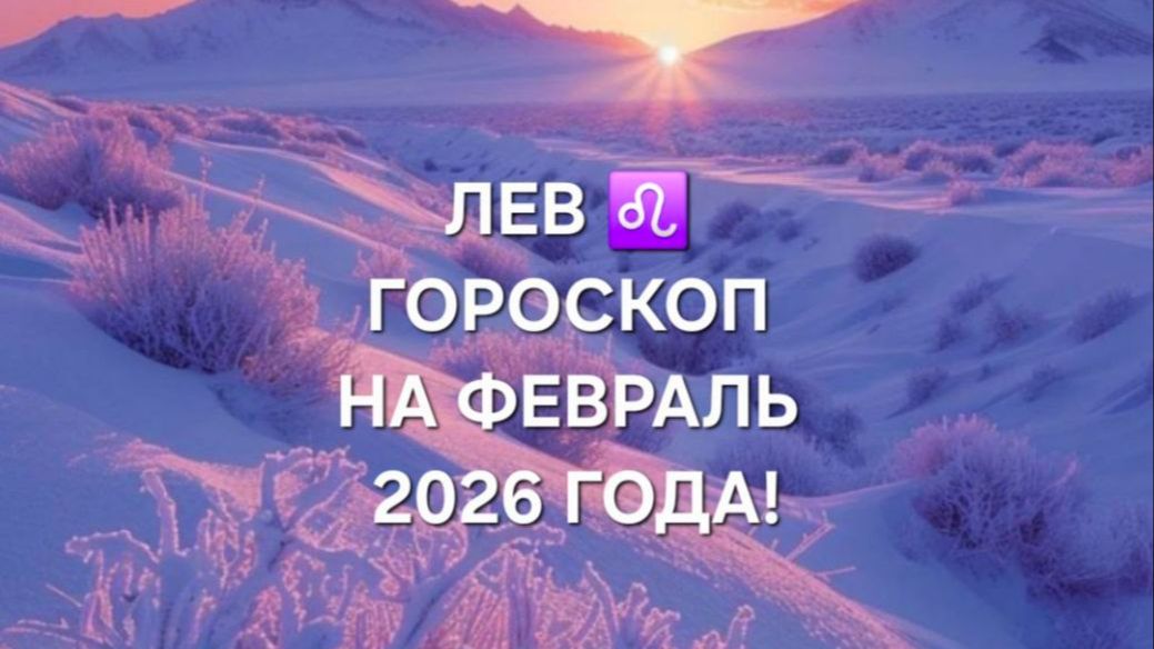 ЛЕВ!♌ ГОРОСКОП НА ФЕВРАЛЬ 2026 ГОДА! смотреть онлайн