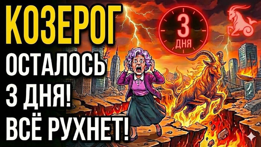 🔴🐐КОЗЕРОГ, ЗАПОМНИТЕ ЭТУ ДАТУ! 😨ЧЕРЕЗ 3 ДНЯ ВАША ЖИЗНЬ РАСКОЛЕТСЯ НА "ДО" И "ПОСЛЕ"❗ смотреть онлайн
