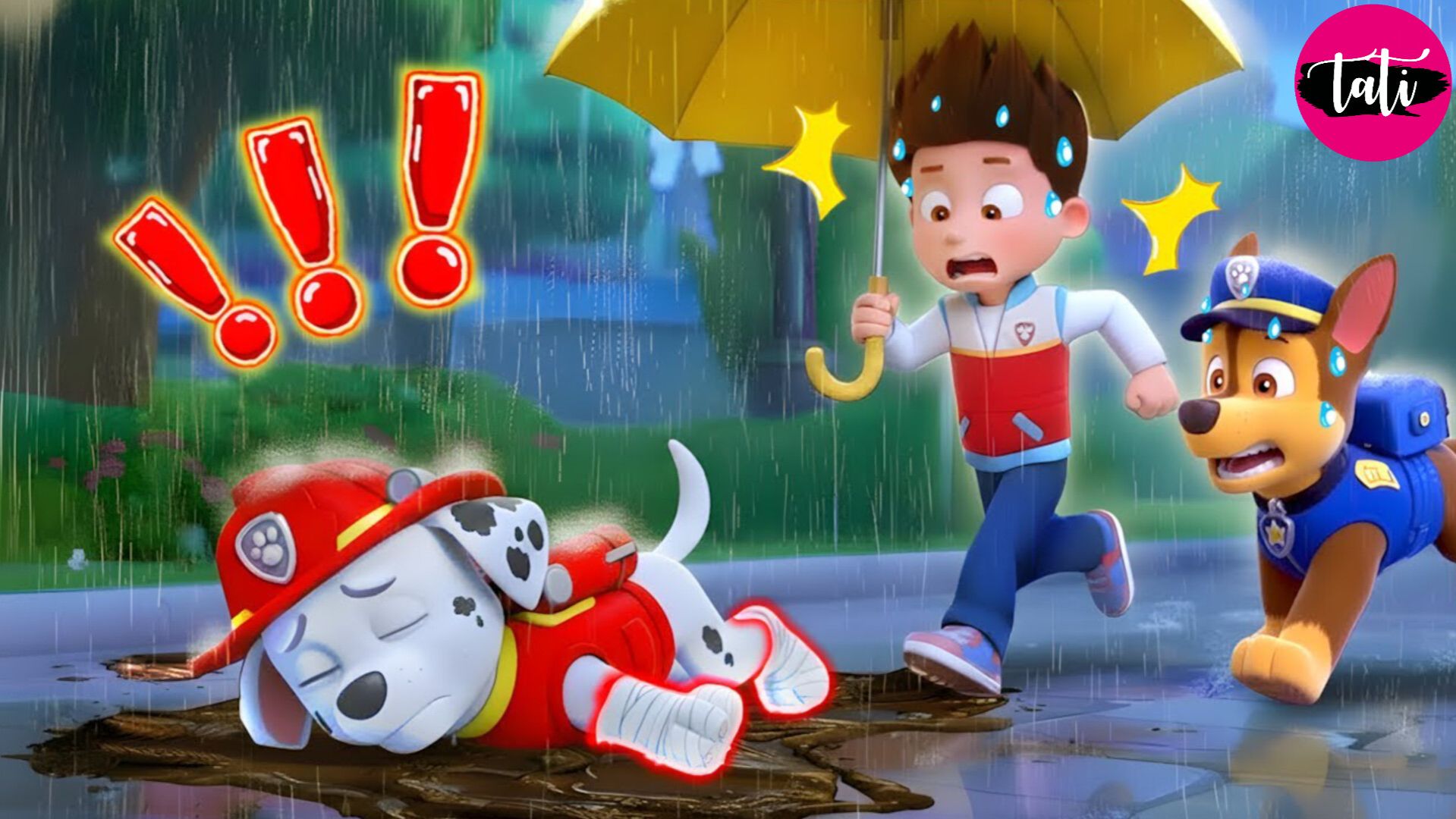 Щенячий патруль и Маршалл. Залипательное видео. Мультфильм для детей и малышей. Анимация 112 смотреть онлайн