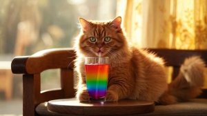 Уютной пятницы вам, господа. Без кота и жизнь- не та. Открытка