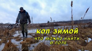 Коп металла зимой. Что можно найти на старых полях!