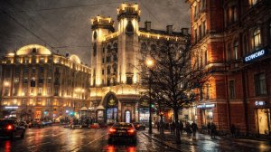 Зима на Каменноостровском проспекте. Санкт-Петербург