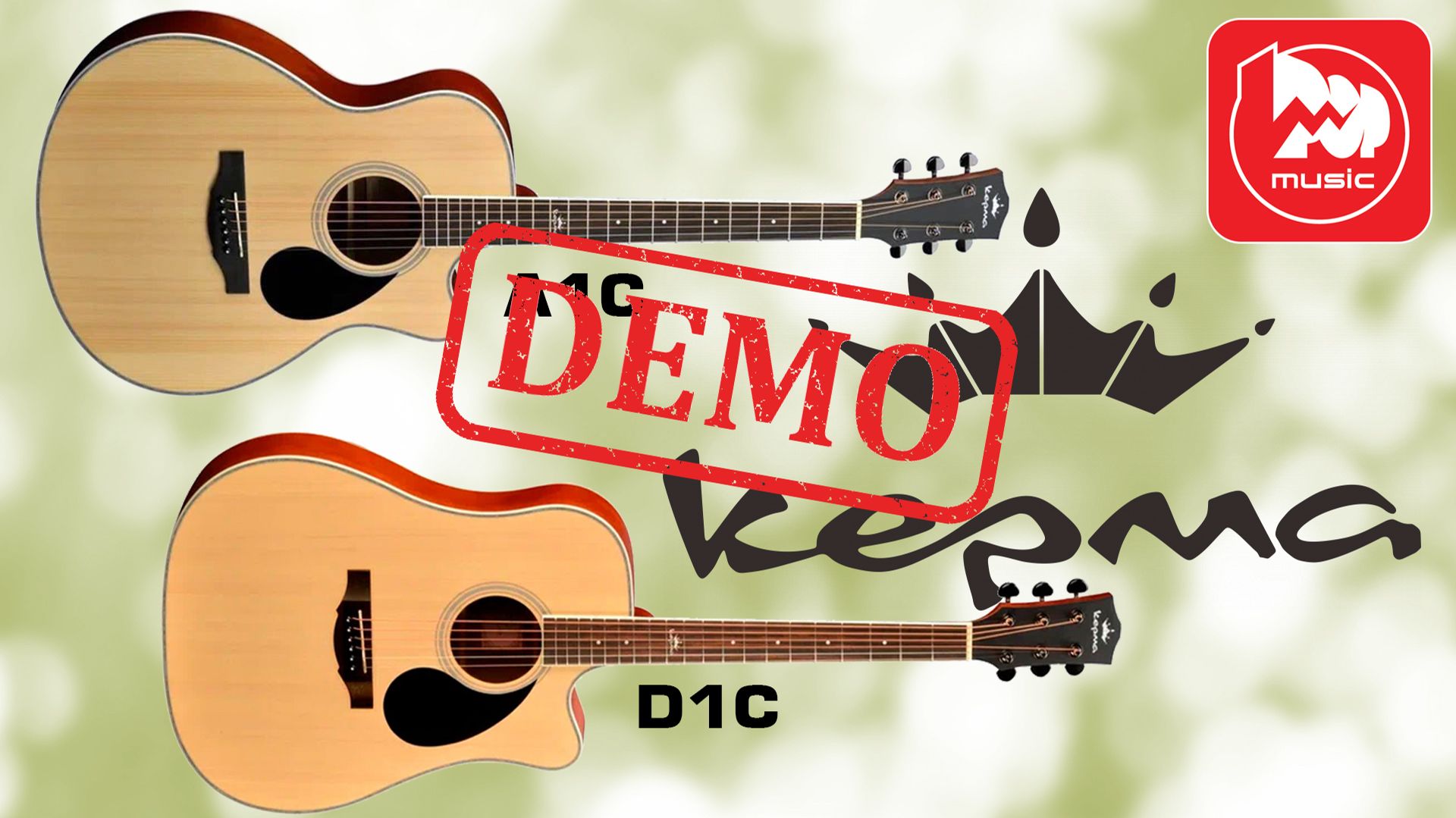 Акустические гитары KEPMA D1C и A1C - демонстрация звучания смотреть онлайн