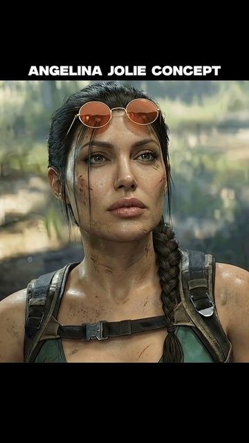 Лара в Tomb Raider Remake и Лара в исполнении Анджелины Джоли.
