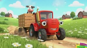 СИНИЙ ТРАКТОР ЕДЕТ ПО ПОЛЯМ - СБОРНИК ЛЮБИМЫХ ПЕСЕНОК И МУЛЬТИКОВ - МУЛЬТИКИ ДЕТЯМ И МАЛЫШАМ