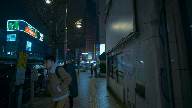 Relaxing Rainy Night Walk in Shinjuku, Tokyo ⁄ 8K 60fps ⁄ Rain Sound Only (2160p_60fps_AV1-128kbit_A смотреть онлайн