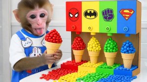 Мультики для детей, обезьянка убегает от пчёл, мультики/видео про обезьянку