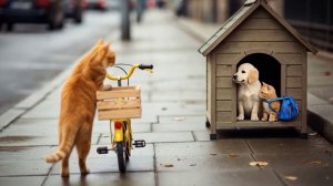 Котики - как котики друга нашли