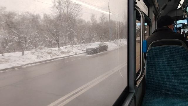 поездка на автобусе ЛиАЗ 6213 борт 191121, по маршруту 687 смотреть онлайн