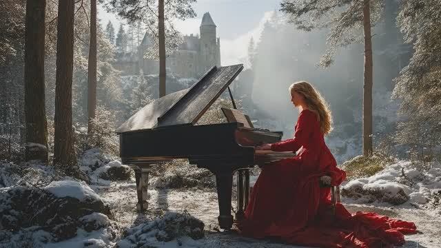 Уютная-Зимняя-Атмосфера-Расслабляющая-Виолончель-Фортепиано-Скрипка-Музыка смотреть онлайн