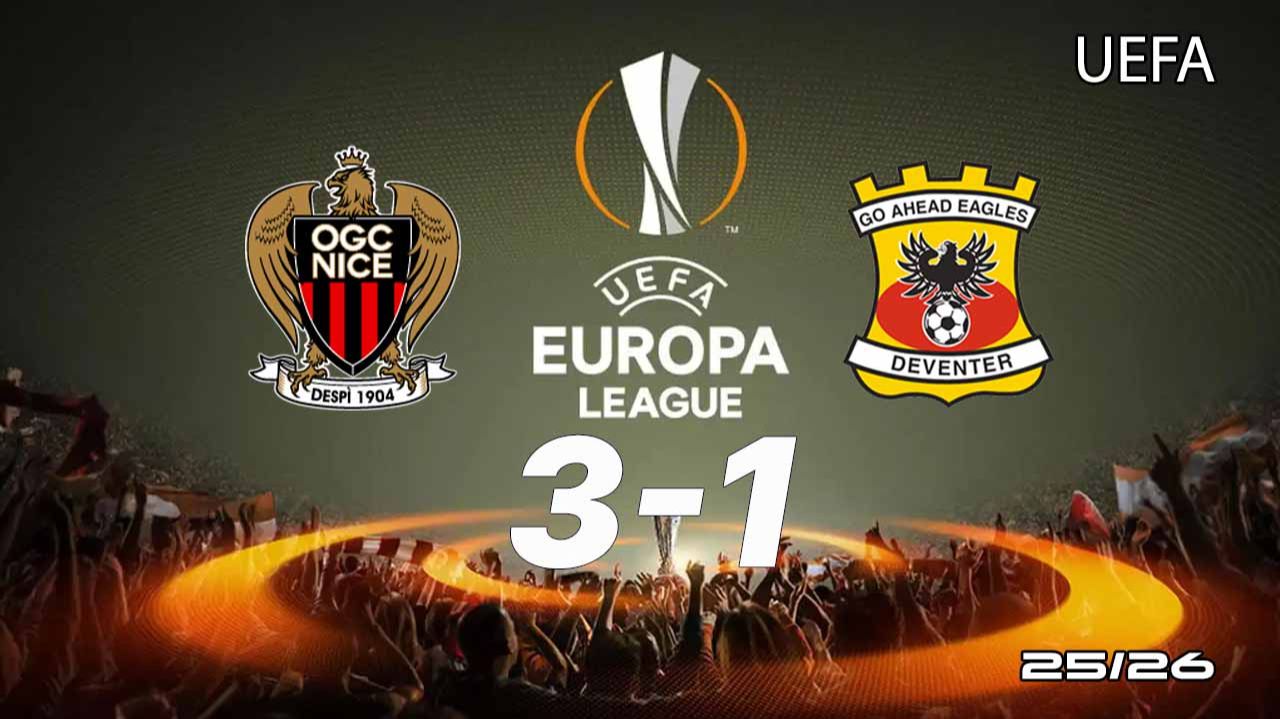 Ницца — Гоу Эхед Иглс 3:1. Обзор матча. Лига Европы 25/26 смотреть онлайн
