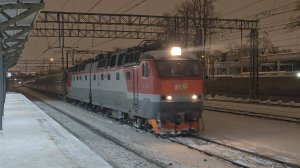 ЧС7-256? с поездом №374 Москва–Кинешма | Перловская