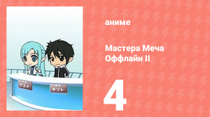 Мастера Меча Оффлайн II 4 серия (аниме-сериал, 2014)