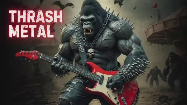 Медленный и тяжелый ТРЭШ-МЕТАЛ микс 🦍 Сокрушительные грув-риффы (в среднем темпе) смотреть онлайн
