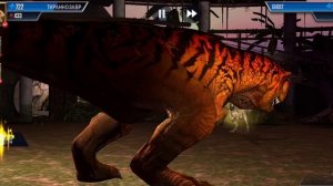 Покачал индоминус рекса и спинозавра возрождение, прошёл схватку на раджазавра.