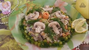 Праздничный салат с куриной печенью и грибами "Праздничный бум". Рецепт блюда к праздничному столу