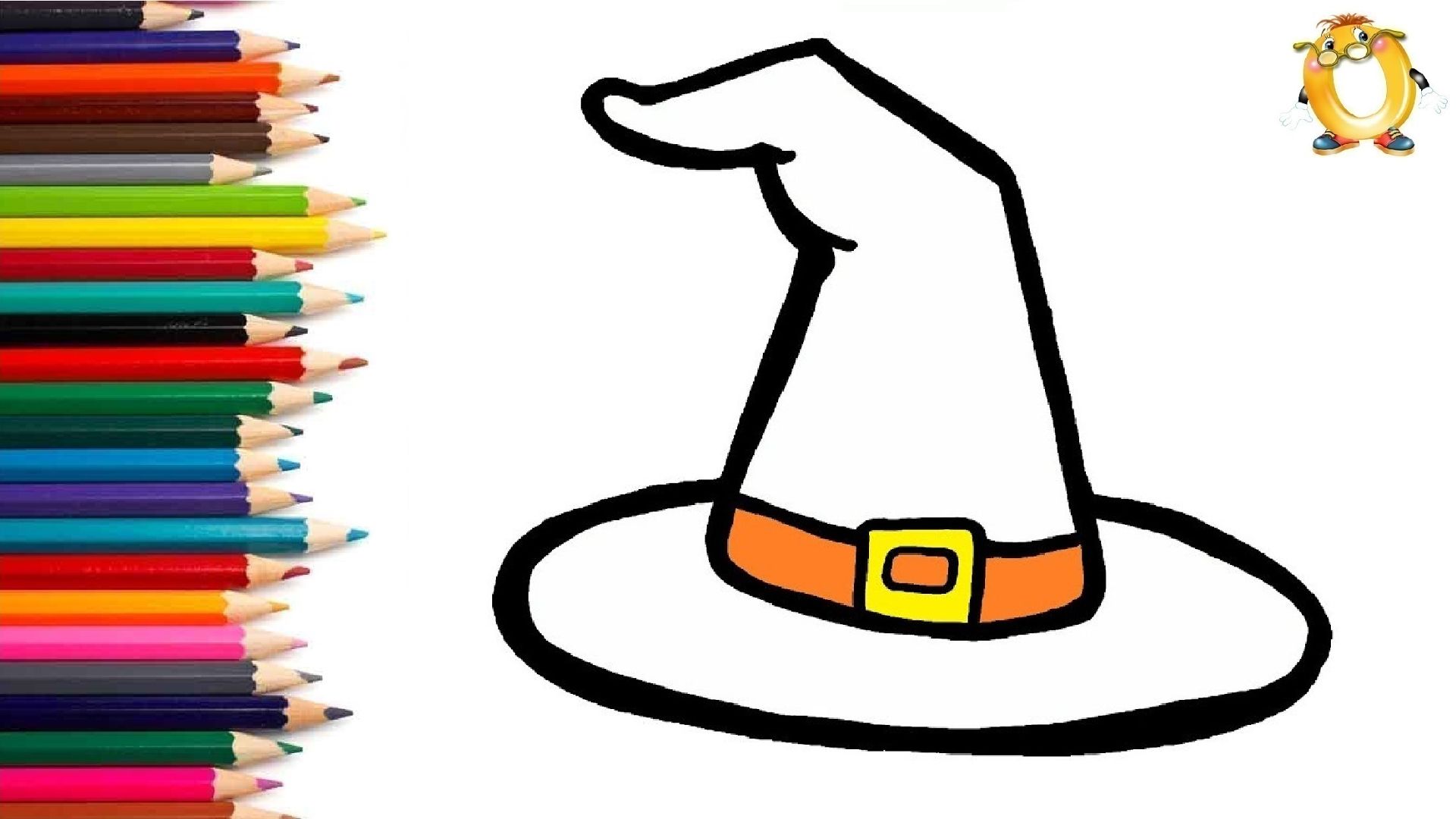 Мультик - раскраска для детей ВОЛШЕБНАЯ ШЛЯПА. Учимся как рисовать ГОЛОВНОЙ УБОР // ОБУЧАШКА ТВ смотреть онлайн