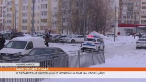 В Татарстане школьник с ножом напал на уборщицу