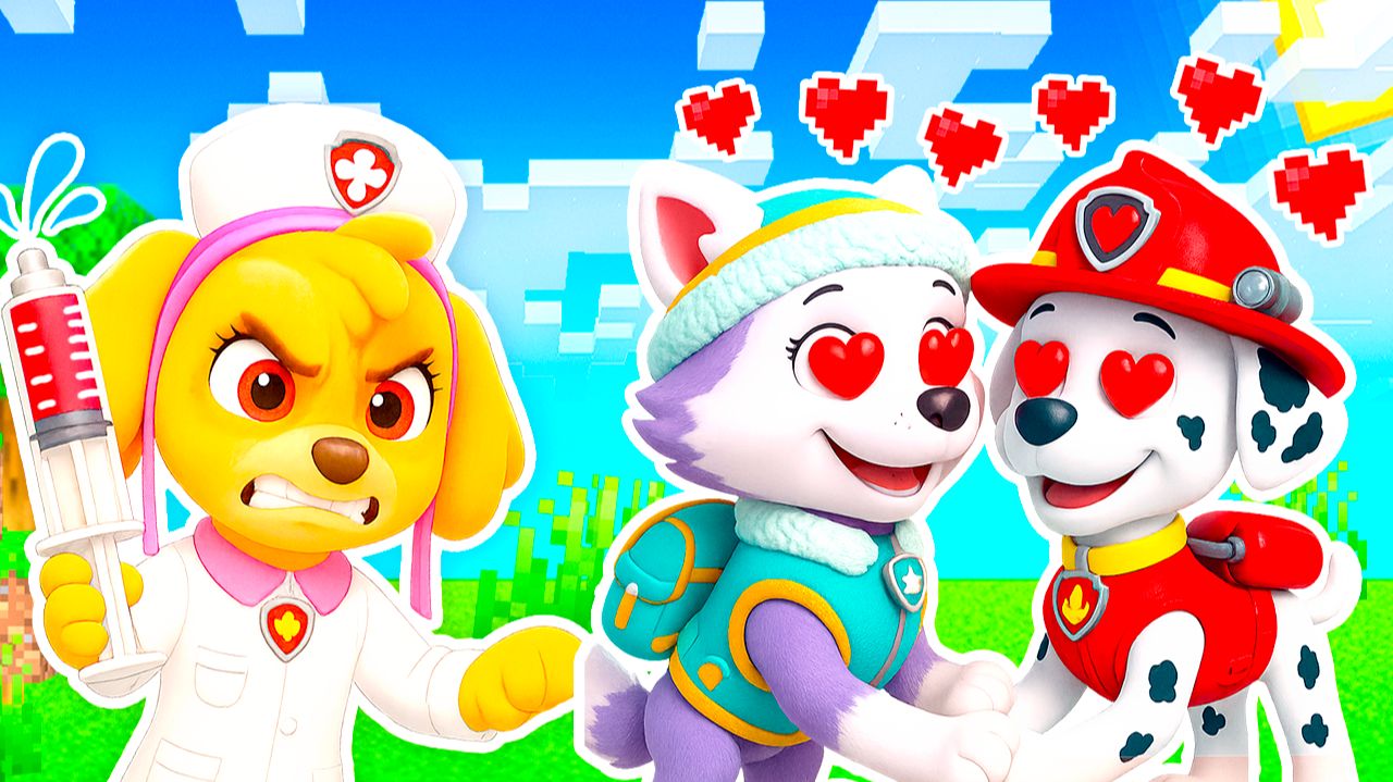 СКАЙ ОБИДЕЛАСЬ на МАРШАЛА и ЭВЕРЕСТ и ЗАКОЛДОВАЛА ИХ ЩЕНЯЧИЙ ПАТРУЛЬ в МАЙНКРАФТ смотреть онлайн