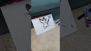 рисуем чёрную кошечку ❤️❤️👍