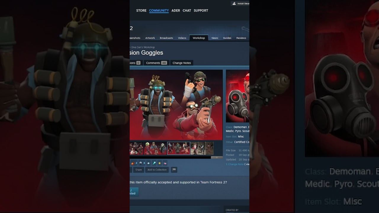 Лучшие ВСЕКЛАССОВЫЕ очки #shorts #teamfortress2 #tf2 #ader #тф2 смотреть онлайн