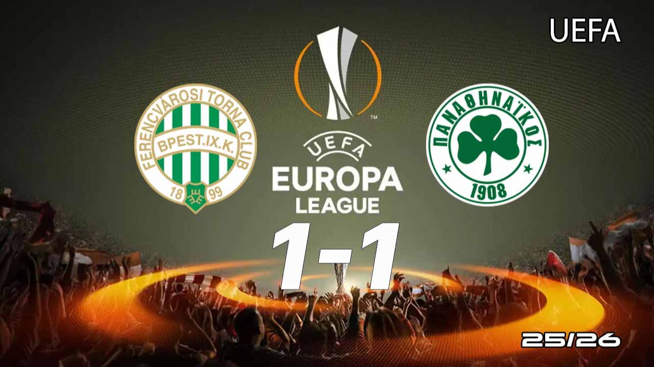 Ференцварош — Панатинаикос 1:1. Обзор матча. Лига Европы 25/26 смотреть онлайн
