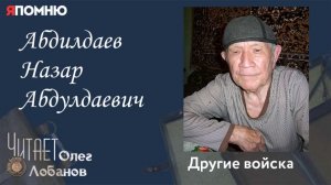 Абдилдаев Назар Абдулдаевич. Проект "Я помню" Артема Драбкина. Другие войска.
