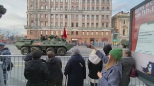 4K.Women vs Tanks. Victory Day military Parade Rehearsals in Moscow.