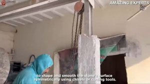 Пакистанская мастерская по изготовлению фонтанов из крупных камней