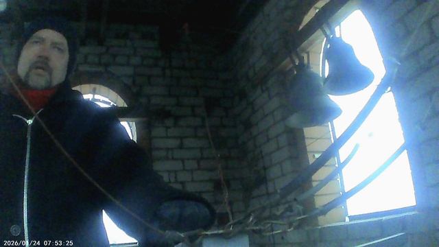 Звон к началу Божественной Литургии 24 января 2026 - трезвон 4на3 смотреть онлайн