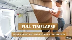 ПЕРЕОБОРУДОВАННЫЙ ФУРГОН FULL TIMELAPSE + ТУР  С раскладной кроватью и оборудованной ванной комнатой