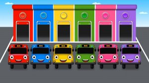 Разноцветные Машинки Учим Цвета! Обучающее видео для малышей