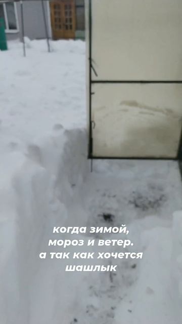 Зима,мороз ,а шашлыка так хочется. смотреть онлайн