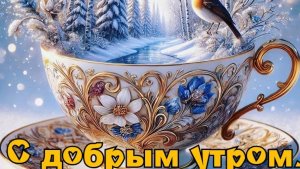Доброе январское морозное утро! Музыкальная открытка с новой песней.