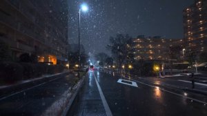 🇯🇵 Токио, Япония - Первый снегопад в Токио, ночная прогулка / 2026