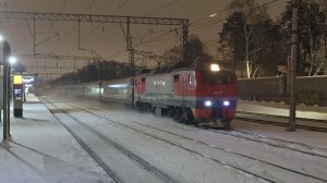 105-ый Ярославль–Москва, 15 вагонов и на ЭП2К | сброс позиций и начало торможения