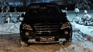 Mercedes Benz ML 164 2010 AFS. Установка светодиодных модулей. Замеры освещения до и после установки